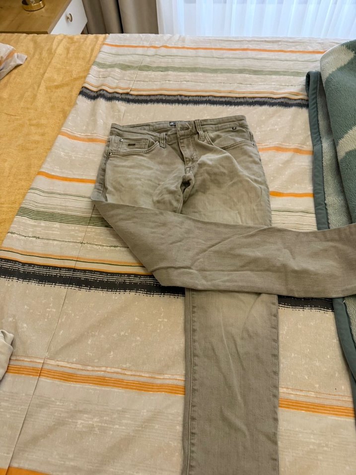 Gri Rahat Erkek Kot Pantolon - Görsel 5