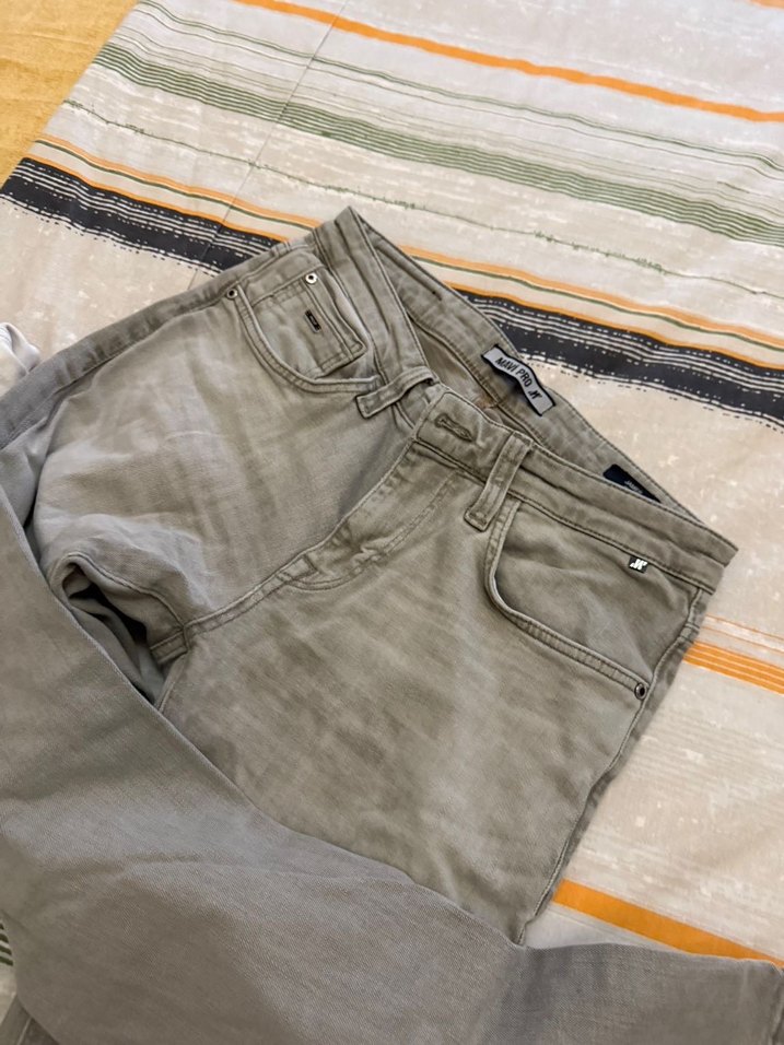 Gri Rahat Erkek Kot Pantolon - Görsel 4