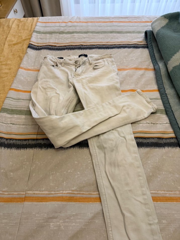 Bej Pamuklu Erkek Rahat Kesim Pantolon - Görsel 5