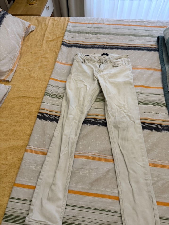 Bej Pamuklu Erkek Rahat Kesim Pantolon - Görsel 3