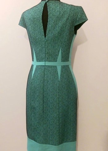 Dantel Detaylı Davet/Ofis Elbisesi - Görsel 4