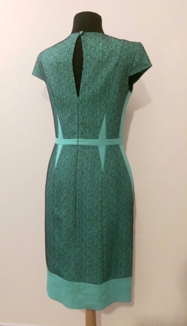 Dantel Detaylı Davet/Ofis Elbisesi - Görsel 4