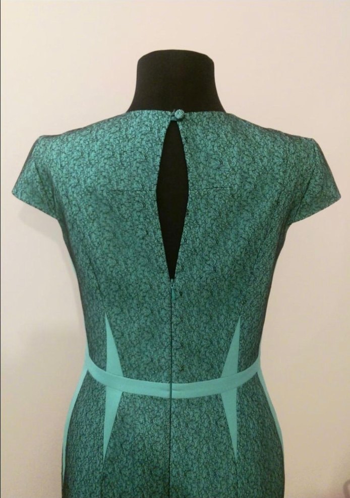 Dantel Detaylı Davet/Ofis Elbisesi - Görsel 2