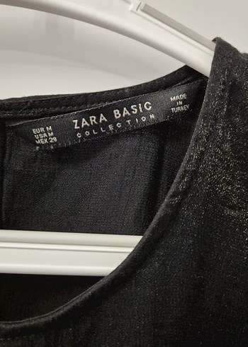 ZARA Dantel İşlemeli Siyah Kadın Bluz - Görsel 2