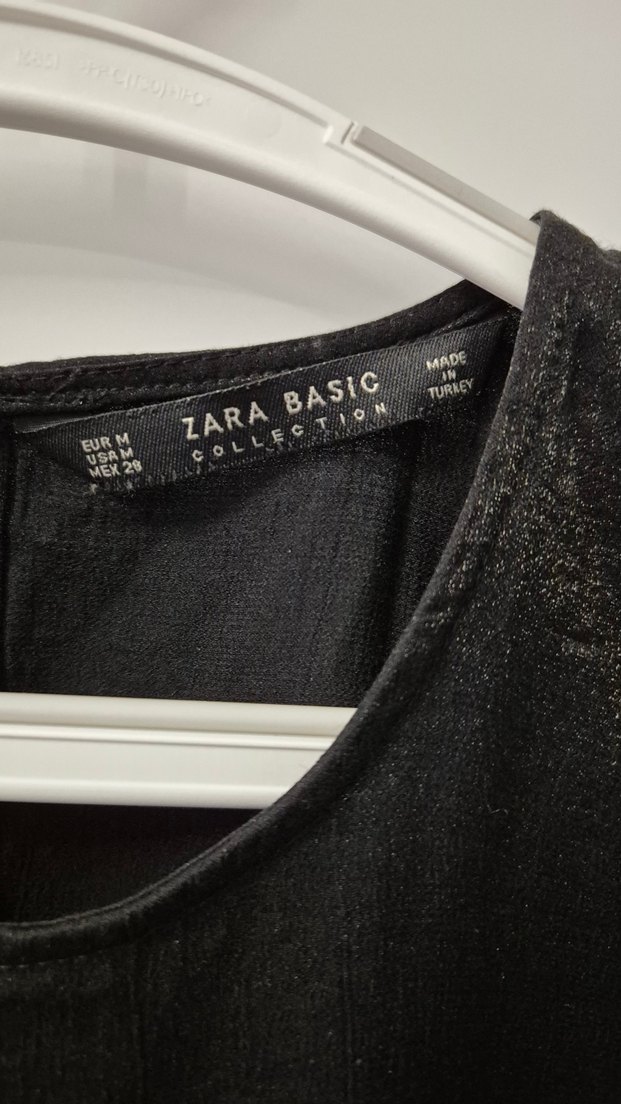 ZARA Dantel İşlemeli Siyah Kadın Bluz - Görsel 2