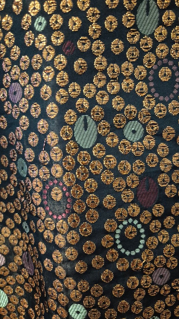 BIS WEAR Bronz ve Renkli Desenli Kısa Kollu Kadın Bluz - Görsel 5