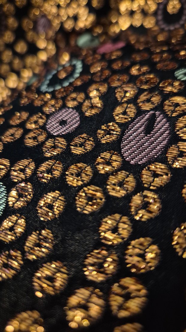 BIS WEAR Bronz ve Renkli Desenli Kısa Kollu Kadın Bluz - Görsel 4