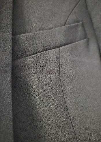 FABRIKA Siyah Kadın Midi Blazer Ceket - Görsel 6