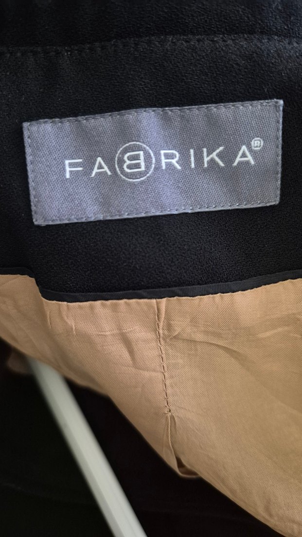 FABRIKA Siyah Kadın Midi Blazer Ceket - Görsel 3