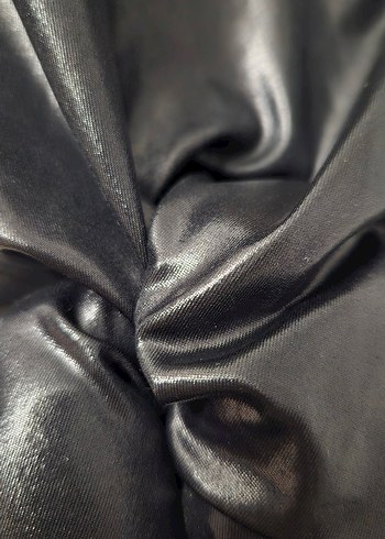 BILSTORE Siyah Parlak Kadın Bluz - Görsel 6