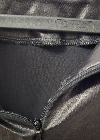 BILSTORE Siyah Parlak Kadın Bluz - Görsel 7