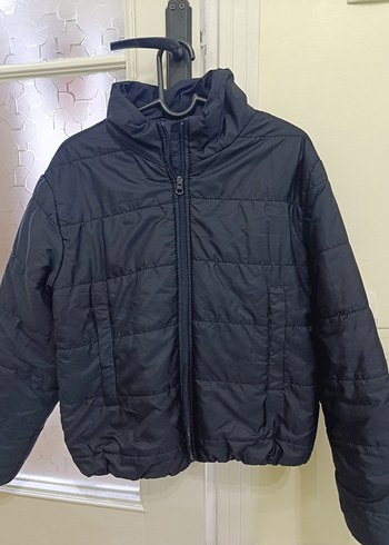 lacivert Kadın Kışlık Fermuarlı Mont - Görsel 2