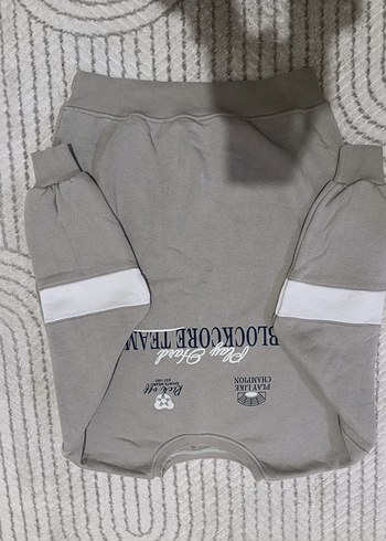 Gri Baskılı Zincir Detaylı Kadın Sweatshirt - Görsel 4