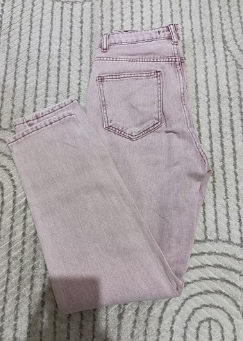 Toz Pembe Kadın Kot Pantolon Ty - Görsel 3