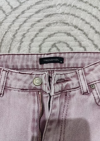 Toz Pembe Kadın Kot Pantolon Ty - Görsel 4