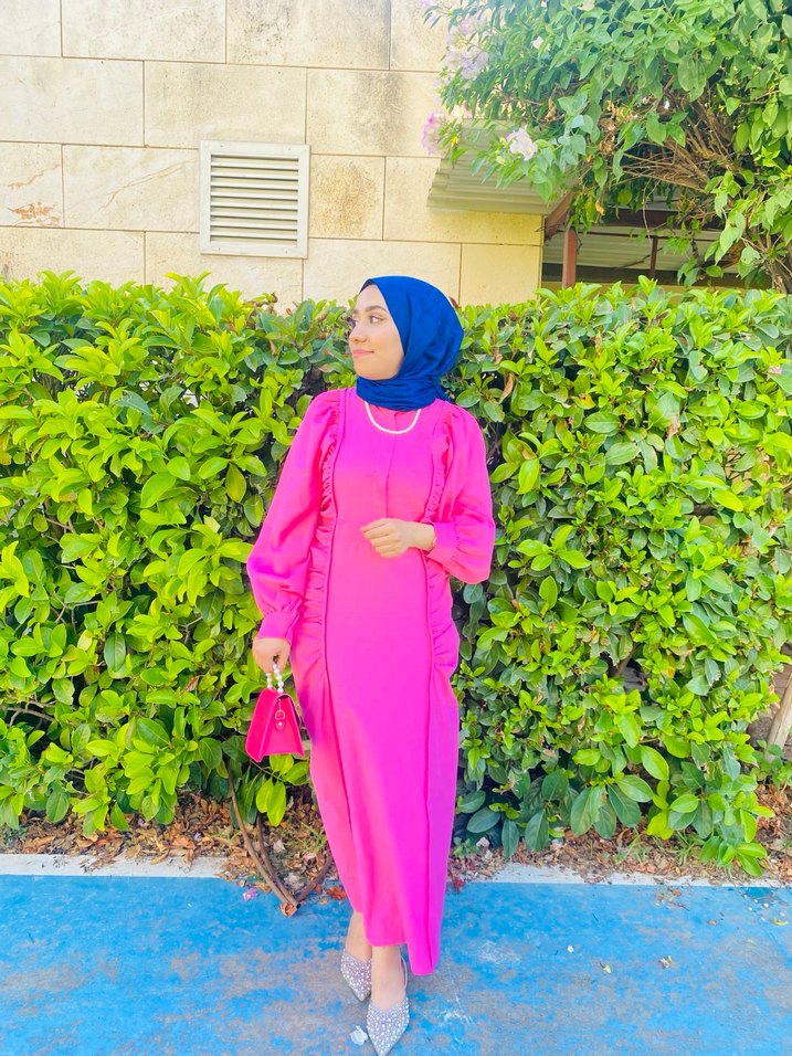 Açık pembe elbise - Görsel 2