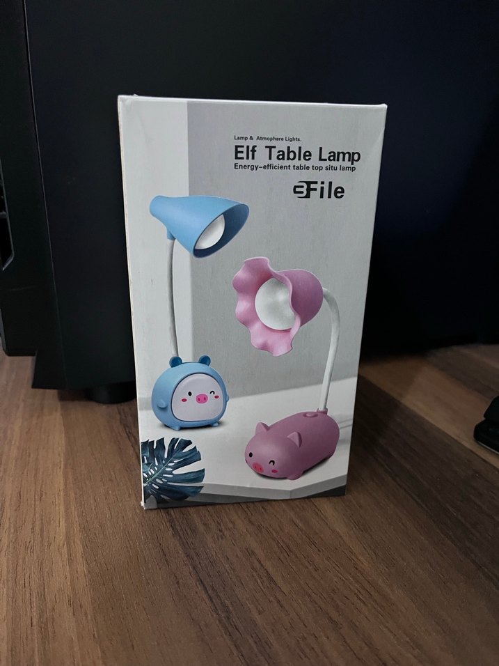 Pastel Tavşan Figürlü Masa Lambası - Görsel 4