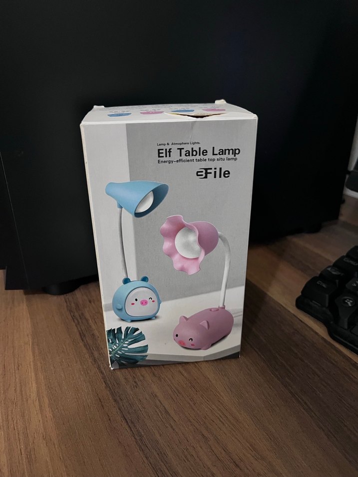 Pembe Tavşan Figürlü Masa Lambası - Görsel 2