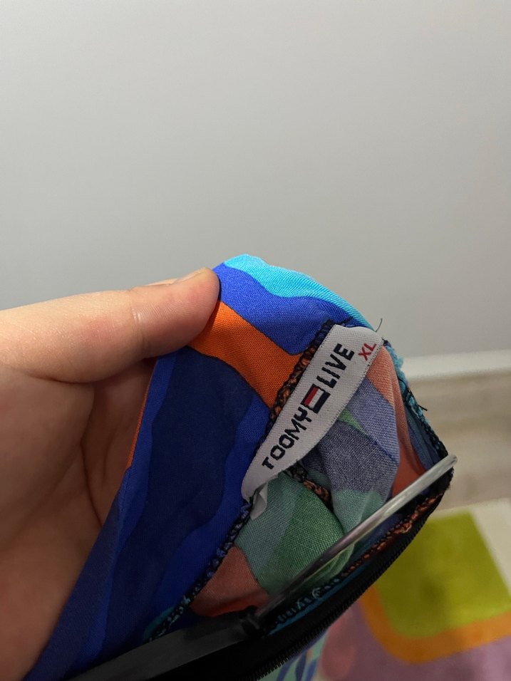 Renkli Bağlama Desenli Uzun Kollu Elbise - Görsel 5