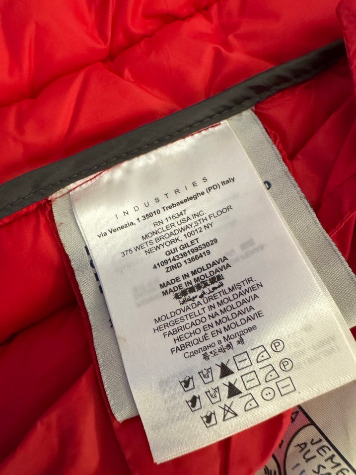 Kırmızı Moncler Erkek Mont - Görsel 4