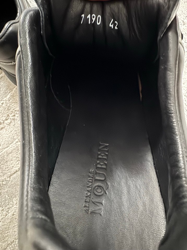 Siyah erkek Alexander McQueen - Görsel 5