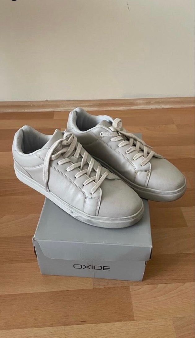 Beyaz Kadın Stiletto Topuklu Spor Ayakkabı - Görsel 2