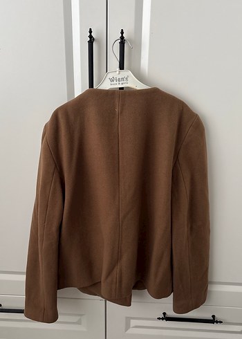 Düğmeli Kahverengi Süet Ceket - Görsel 2