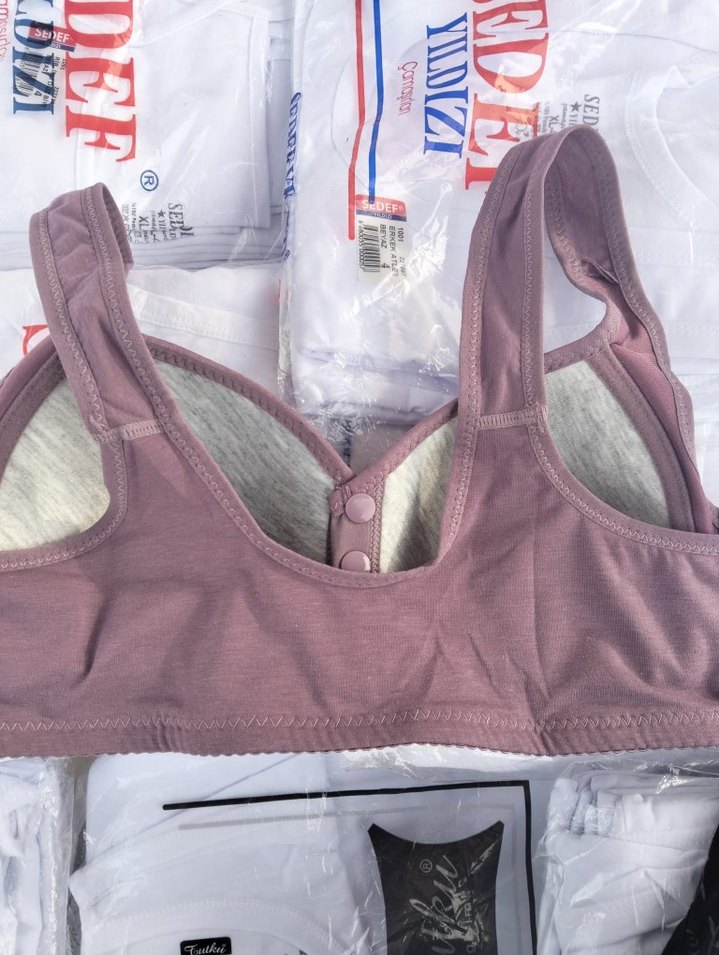 Çıtçıtlı Telsiz Koton Sütyen - Görsel 3