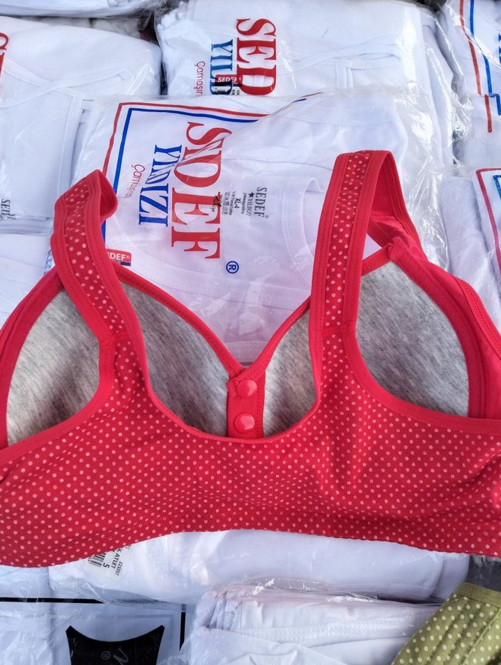 Çıtçıtlı Telsiz Koton Sütyen - Görsel 3