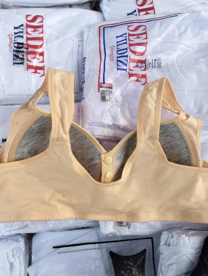 Çıtçıtlı Telsiz Koton Sütyen - Görsel 3