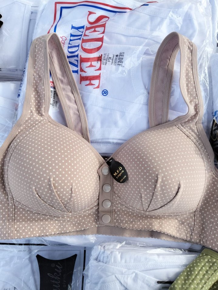 Çıtçıtlı Telsiz Koton Sütyen - Görsel 2