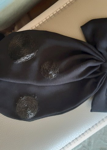 Renkli Kumaş Fiyonk Kadın Saç Aksesuarı toka - Görsel 3