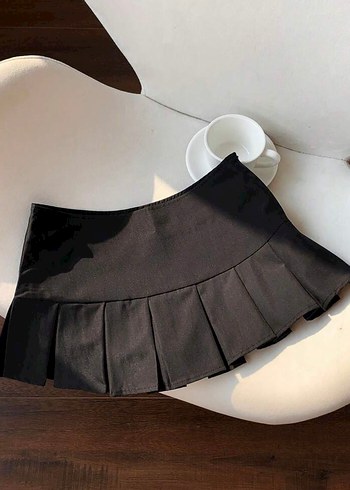 Siyah Pilili Mini Etek - Görsel 4