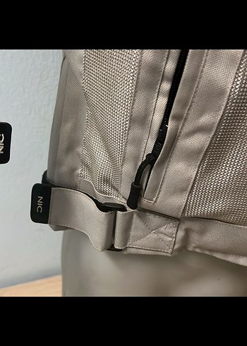 Kemerli Bej Biker Ceket Kadın Motor Montu - Görsel 5