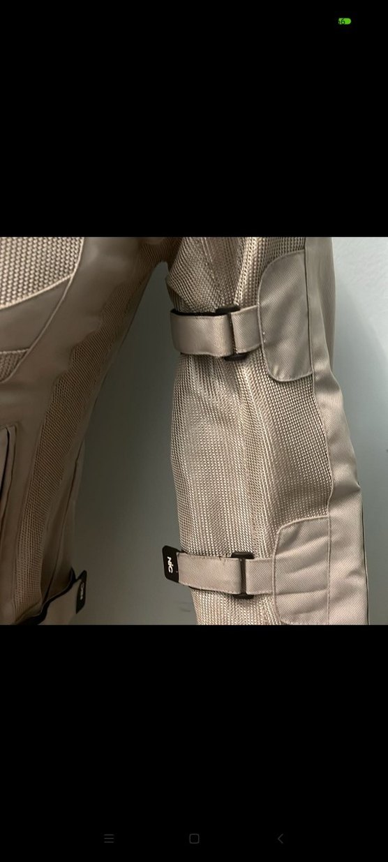 Kemerli Bej Biker Ceket Kadın Motor Montu - Görsel 3