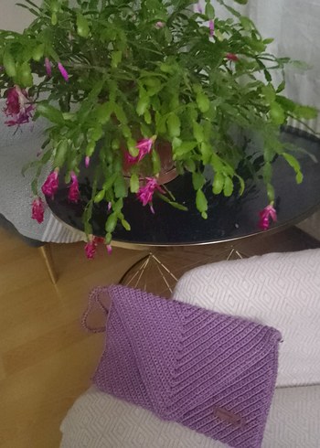 Mor Örgü Kadın Çanta - Görsel 2