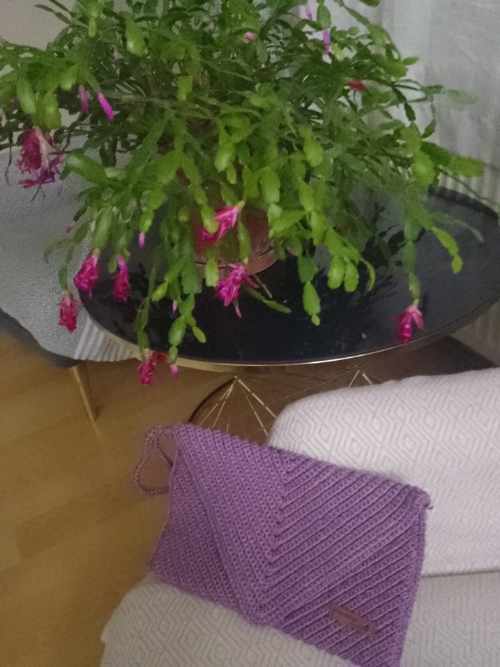 Mor Örgü Kadın Çanta - Görsel 2