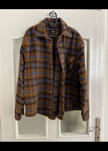 Kahverengi Ekose Gömlek - Görsel 2