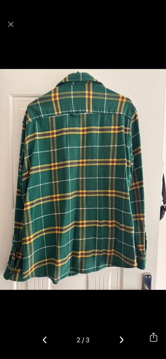 Yeşil Kareli erkek Gömlek - Görsel 2