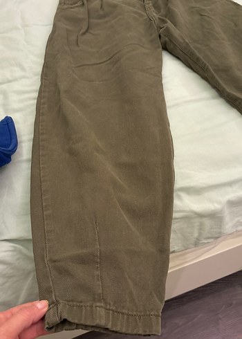 Kadın haki  kot Salaş Pantolon - Görsel 4