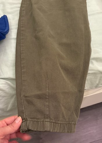 Kadın haki  kot Salaş Pantolon - Görsel 3