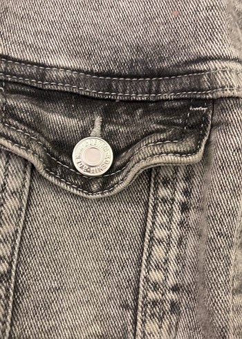 Gri Düğmeli erkek çocuk Denim Ceket - Görsel 3