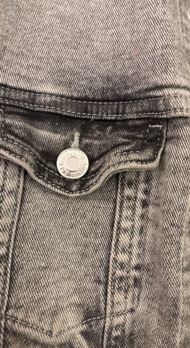 Gri Düğmeli erkek çocuk Denim Ceket - Görsel 3