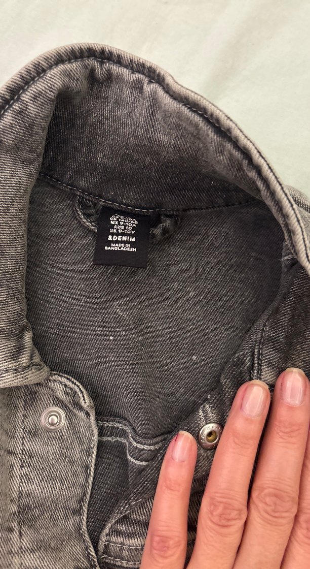 Gri Düğmeli erkek çocuk Denim Ceket - Görsel 2