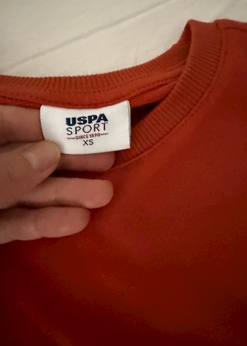Koyu Kırmızı USPA Erkek Sweatshirt - Görsel 2