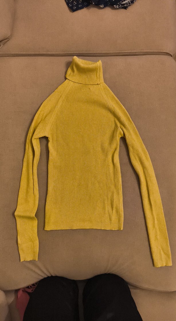 Sarı Boğazlı Kadın Kazak - Görsel 2