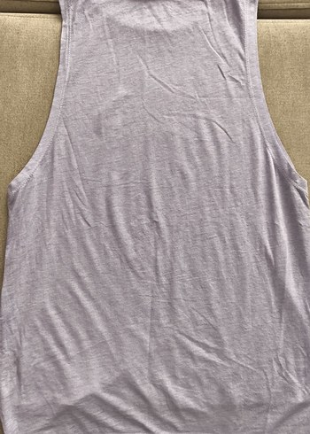 Lila Renkli Baskılı Kalın Askılı Kadın Atlet - Görsel 2