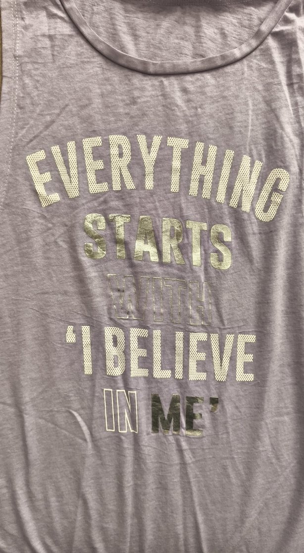 Lila Renkli Baskılı Kalın Askılı Kadın Atlet - Görsel 3