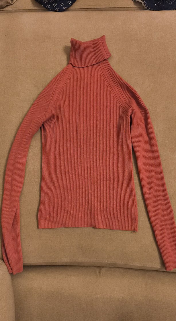 Kadın Gül Kurusu Boğazlı Kazak - Görsel 2