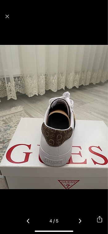 37 Beden beyaz Renk Orijinal guess ayakkabı